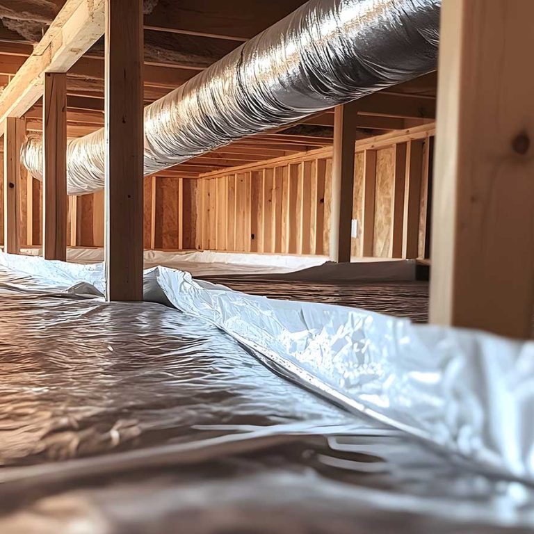 Rapid Response Restoration - Vapor Barrier in Crawl Space