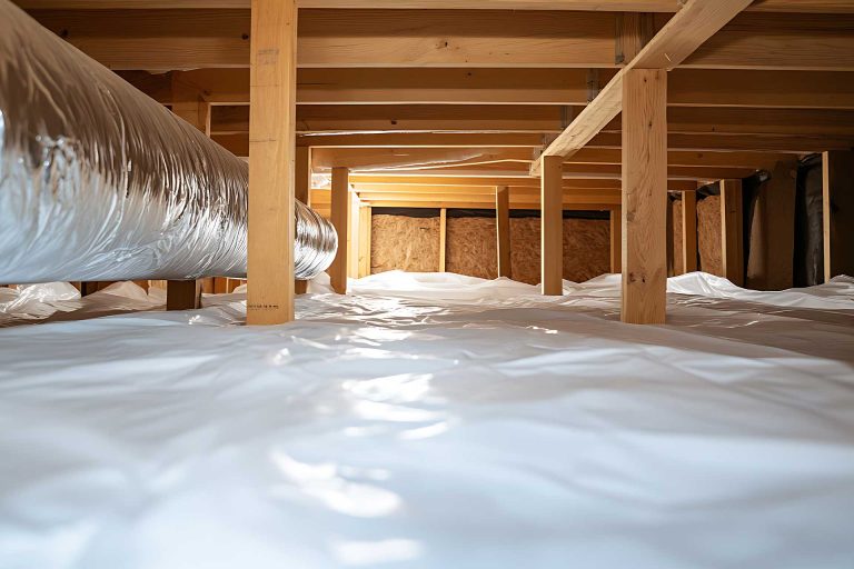 Rapid Response Restoration - Vapor Barrier in Crawl Space